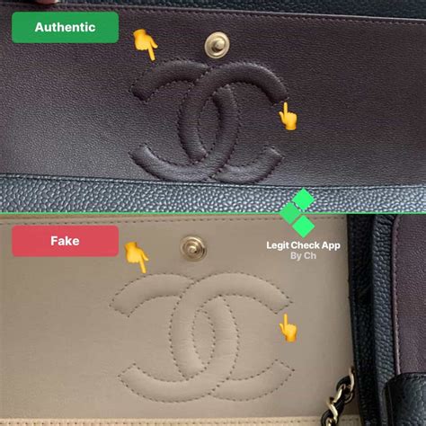 chanel logo fake vs real|how to tell real chanel bag.